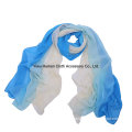 Women Fashion Large Shawl Gradient Color 100% Polyester Scarf